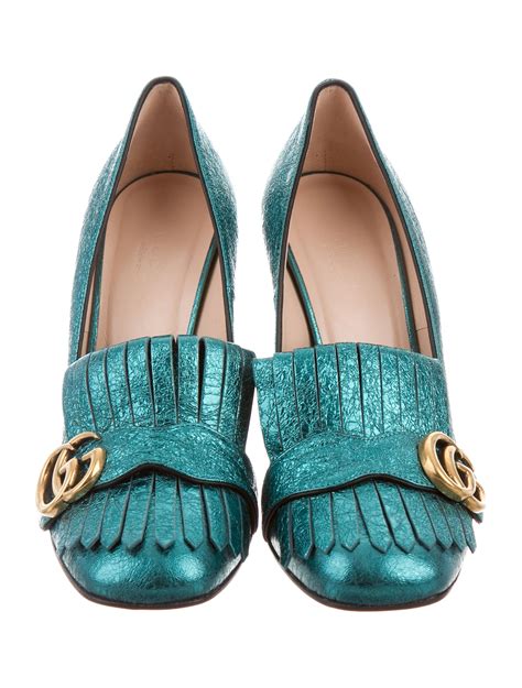 gucci marmont 55 pump|Gucci Marmont platform pumps.